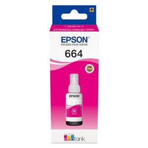 "Epson TinteT6643 MAGENTA BOTTLE ECO TANK NACHFÜLLTINTE 70ML"