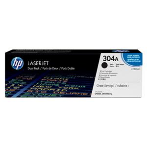 "HP Toner 304A CC530AD Schwarz Doppelpack"