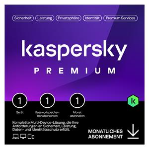 "Kaspersky Premium – 1 Devices, 1 Month - Subscription (ABO) – ESD-DownloadESD"