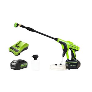 24V Pressure Washer GREENWORKS G24PWK4 - Charger + 4Ah Battery Pack - 5105307UB