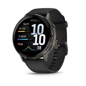 Garmin Venu 4 45mm Silikon-Armb. schwarz /schiefergr