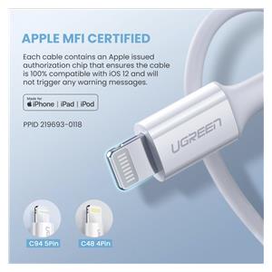 UGREEN Lightning To Type-C Cable 1m white 4