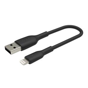 Belkin Lightning to USB-A Cable 15cm, PVC, black, mfi cert. 2
