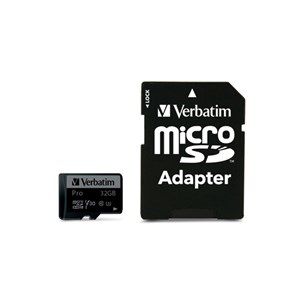 Verbatim memorijska kartica PRO Micro SDHC 32GB, U3, A2, V30, Class 10 Card + adapter