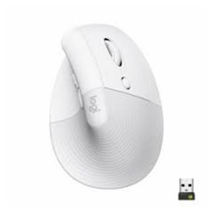 Logitech Lift for Business Maus Vertikal ergonomisch Off-White