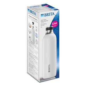 Brita sodaTRIO Edelstahlflasche weiß groß 3