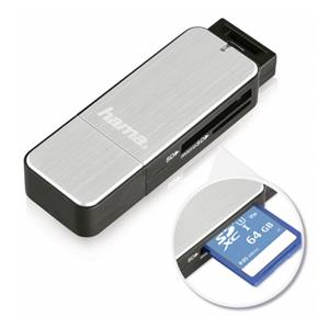 Hama USB 3.0 Multi Card Reader SD/microSD Alu black/silver 3