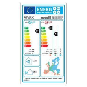 Vivax klima uređaj 3,81kW, ACP-12CH35AEMIs R32 3