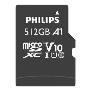 Philips MicroSDXC Card     512GB Class 10 UHS-I U1 incl. Adapter 2
