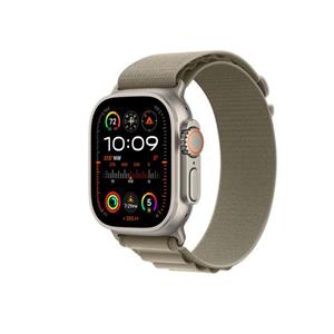 Apple Watch Ultra 2 Cellular 49 mm Titanium Case, Olive Alpine Loop S