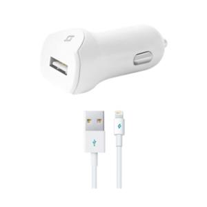 TTEC USB In Car Charger 2.1A  s Lightning kabelom bijeli • ISPORUKA ODMAH