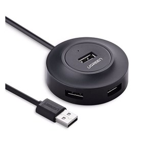 UGREEN 4-portni USB-A HUB 4xUSB-A 2.0 1m, crni