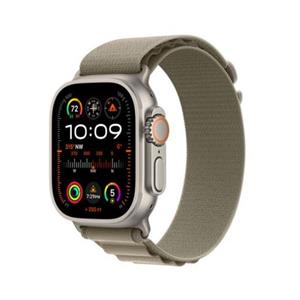 Apple Watch Ultra 2 Cellular 49 mm Titanium Case, Olive Alpine Loop L