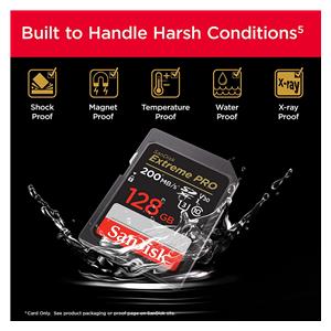 SANDISK SDXC 128GB EXTREME PRO 200MB/S V30 UHS-I U3 V30 UHS-I U3