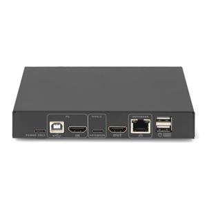 DIGITUS KVM-Switch 2-Port 4K30Hz,USB-C/USB/HDMI in/out 4