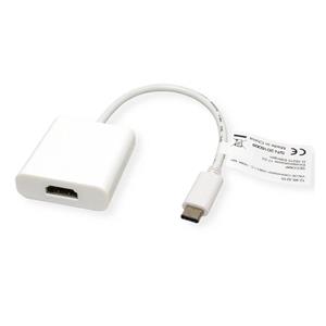 Roline Value adapter USB-C HDMI M/F 0,1m