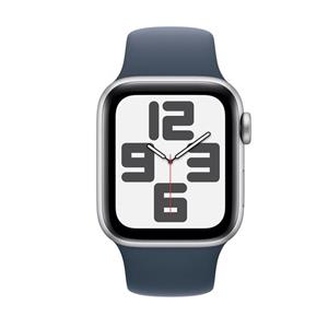 Apple Watch SE 40 mm Silver Aluminium Case, Storm Blue Sport Band S/M 2