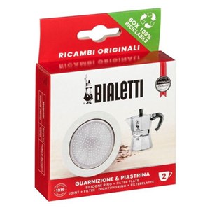 Bialetti Induced zamjenski dijelovi: 1 zamjenska brtva + 1 filter (2 šalice)