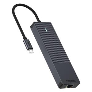 Rapoo USB-C Multiport Adapter 6-in-1, grey 2