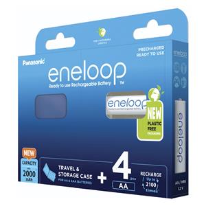 1x4 Panasonic Eneloop Mignon AA 2000mAh + Akkubox BK-3MCDEC4BE 3