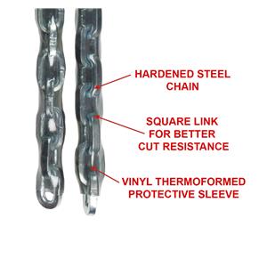Master Lock Hardened Steel Chain with protective Sleeve 8021EURD 3