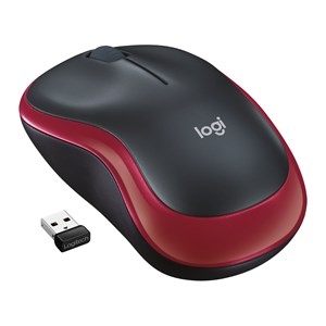 Logitech M185 – bežični miš crveni