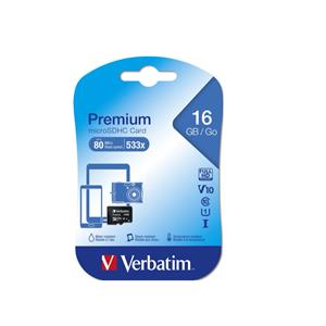 Verbatim Premium microSDHC Card 16GB Class 10 • ISPORUKA ODMAH