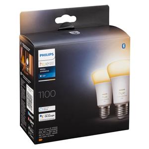Philips Hue LED Lampe E27 2er Set 8W 800lm White Ambiance 2