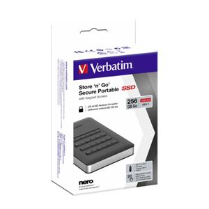 Verbatim Store n Go 256GB Secure Portable SSD USB 3.1 6
