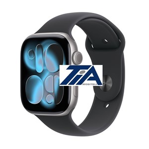 Apple Watch Series 11 GPS 46mm Space Grey Aluminium Case with Black Sport Band - S/M