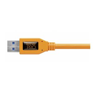 Tether Tools USB 3.0 to USB-C 4,60m orange 4