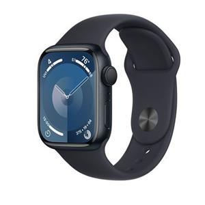 Apple Watch Series 9 41mm Midnight Aluminium Case with Midnight Sport Band - S/M