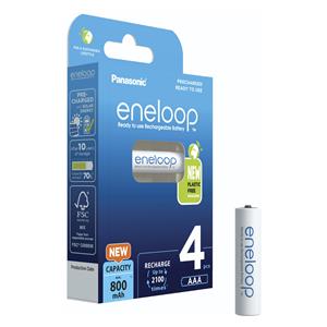 1x4 Panasonic Eneloop Micro AAA 800mAh BK-4MCDE/4BE 2