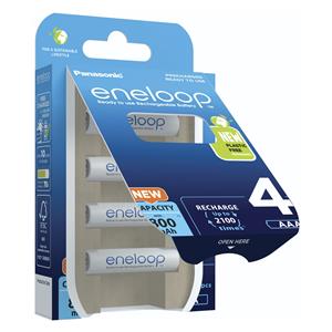 1x4 Panasonic Eneloop Micro AAA 800mAh BK-4MCDE/4BE 4