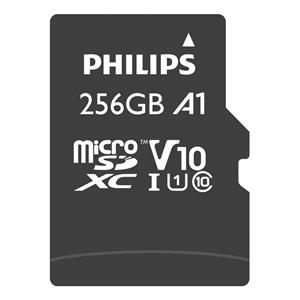 Philips MicroSDXC Card     256GB Class 10 UHS-I U1 incl. Adapter 2