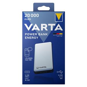 Varta Power Bank Energy 20000 20.000mAh, 2xUSB A, 1xUSB C 5