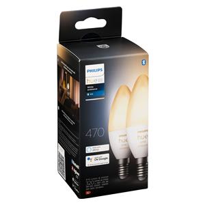 Philips Hue LED Lampe E14 2er Set 5,2W 320lm White Ambiance 2