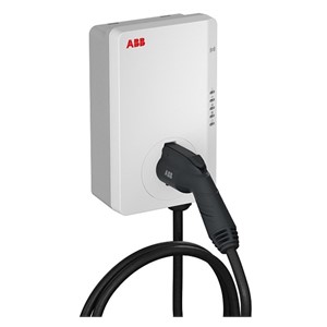 ABB Terra AC W11-G5-R-V2-0 charging station: Terra AC wallbox 11 kW, Type 2, 5 m cable, 3-phase /16 A, with RFID, version 2