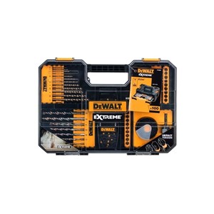 Accessory set 100pcs bits, drills, sockets, hole saws