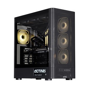Actina 5901443440246 PC AMD Ryzen™ 9 9900X3D 32 GB DDR5-SDRAM 1 TB SSD NVIDIA GeForce RTX 5070 Ti Windows 11 Home Midi Tower Black