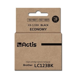 Actis KB-123Bk Ink (replacement for Brother LC123BK /LC121BK; Standard; 15 ml; black)