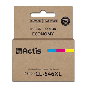 Actis KC-546 ink (Canon CL-546XL replacement; Supreme; 15 ml; 180 pages; magenta, cyan, yellow).