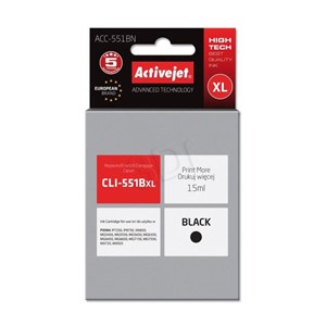 ActiveJet black ink Canon CLI-551BkXL