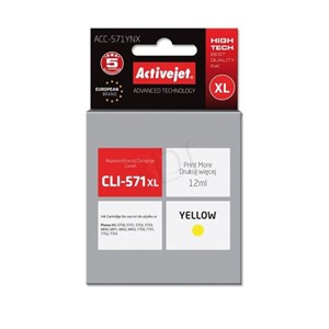 ActiveJet Yellow Ink Canon CLI-571Y XL
