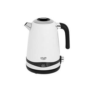 Adler 1.7L kettle with LCD display /temperature setting, white AD1295w