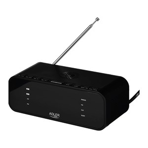 ADLER AD 1192b radio alarm clock black