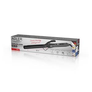 Adler AD 2114 hair styling tool Curling iron Warm Grey 60 W 1.8 m 8