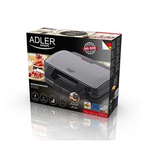 Adler AD 3043 sandwich maker 1300 W Black 7