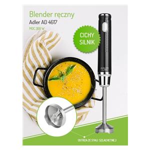 Adler AD 4617 blender Immersion blender Black,Silver 350 W 4