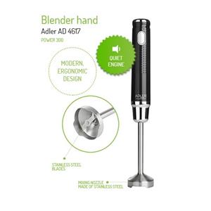 Adler AD 4617 blender Immersion blender Black,Silver 350 W 5